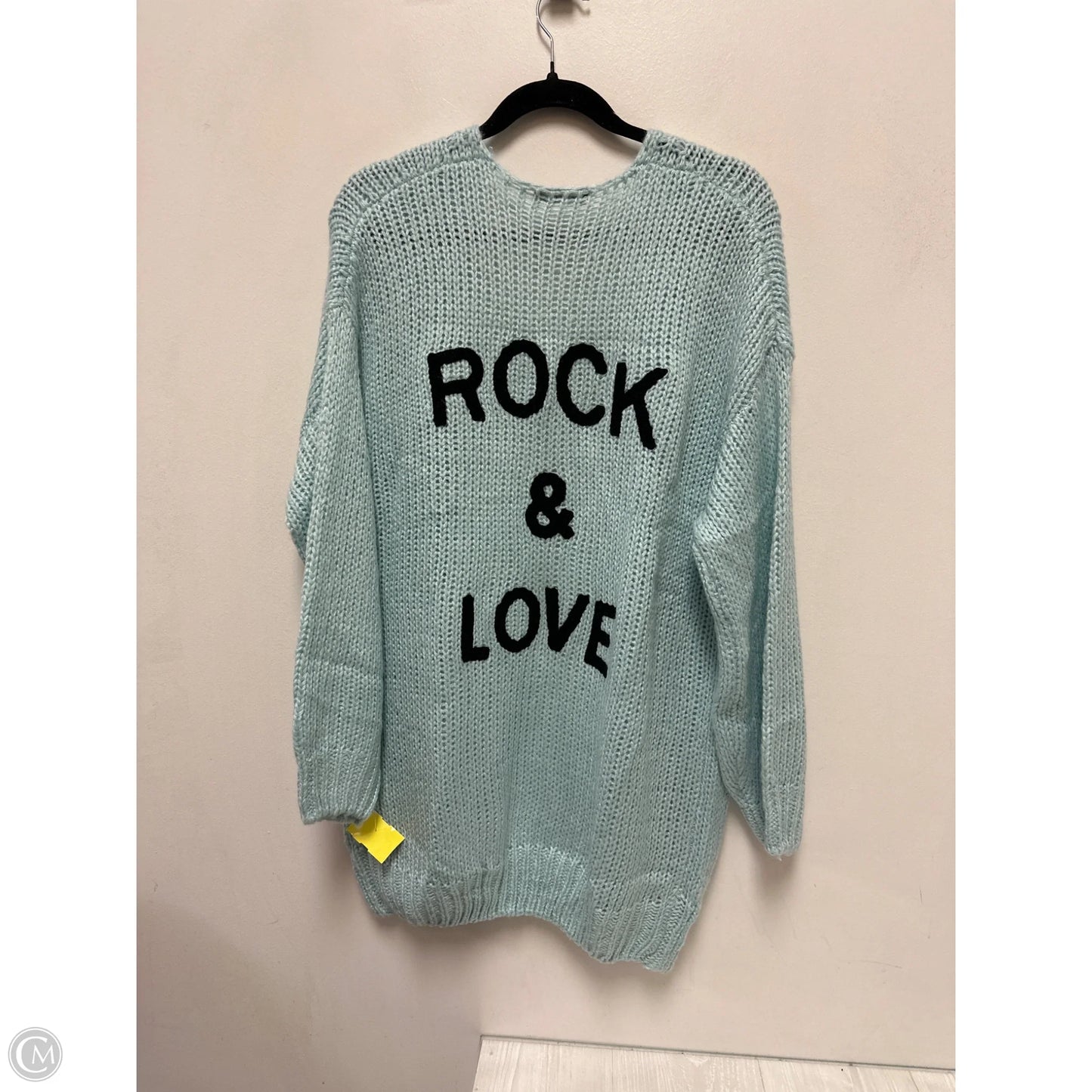 Sweater Cardigan By Clothes Mentor In Blue, Size: M