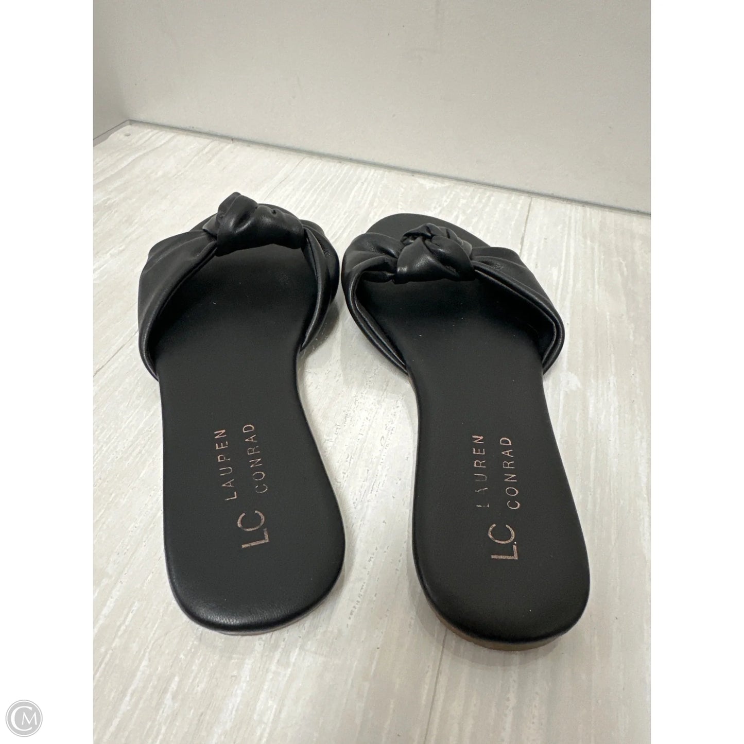 Sandals Flats By Lc Lauren Conrad In Black, Size: 6