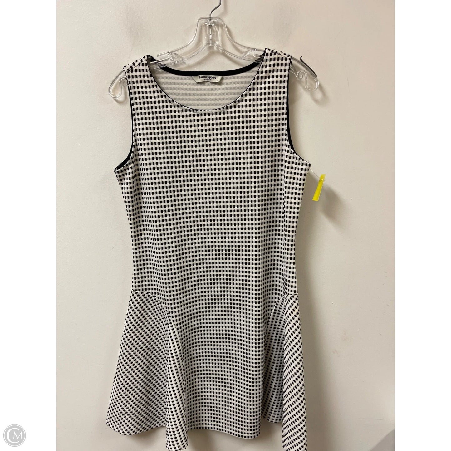 Dress Casual Midi By Hush Puppies In Black & White, Size: L
