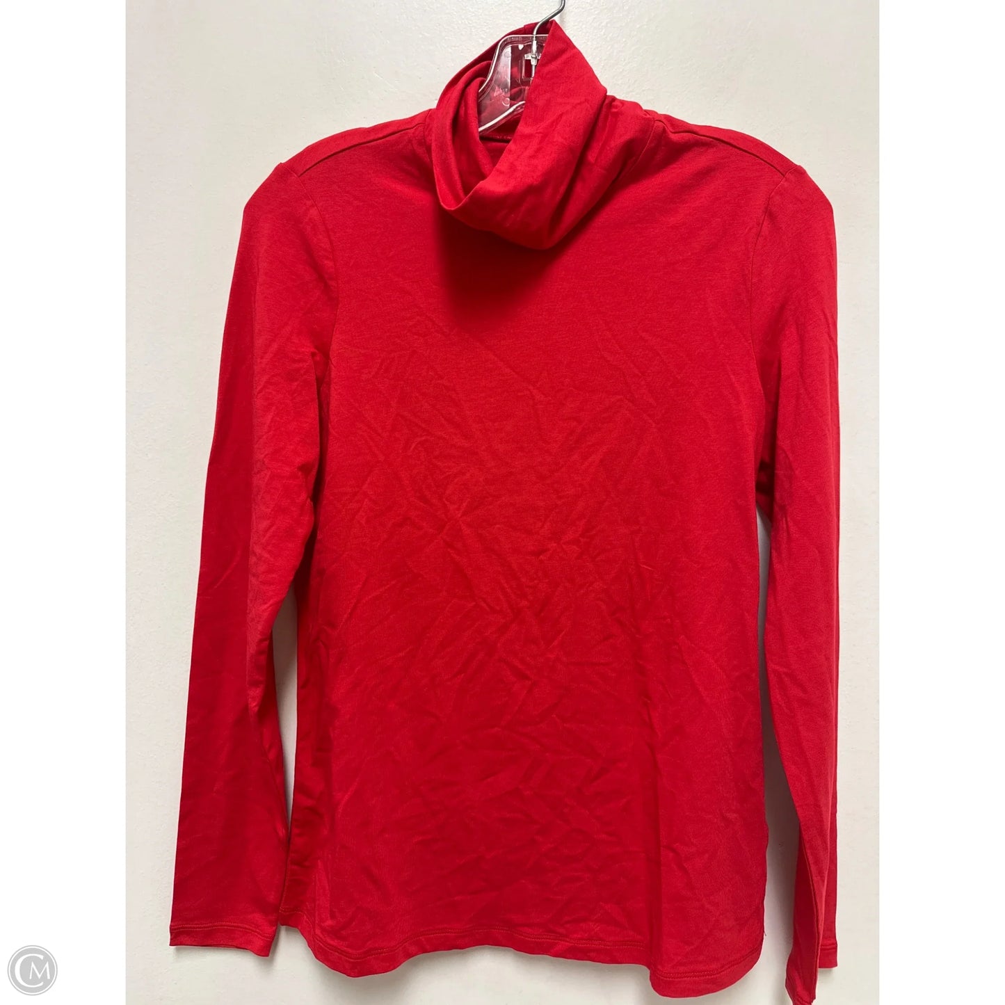 Top Long Sleeve By Lands End In Red, Size: S