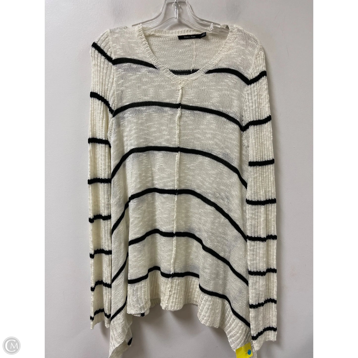 Tunic Long Sleeve By Doe & Rae In Cream, Size: L