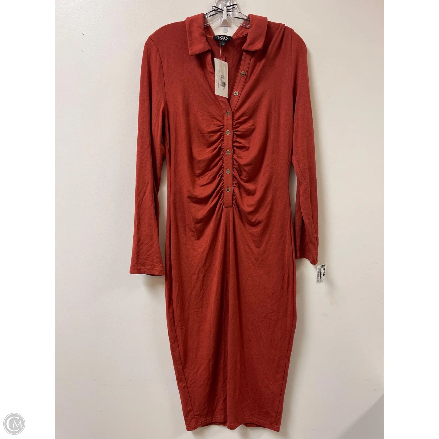 Dress Casual Maxi By Gigio In Orange, Size: L
