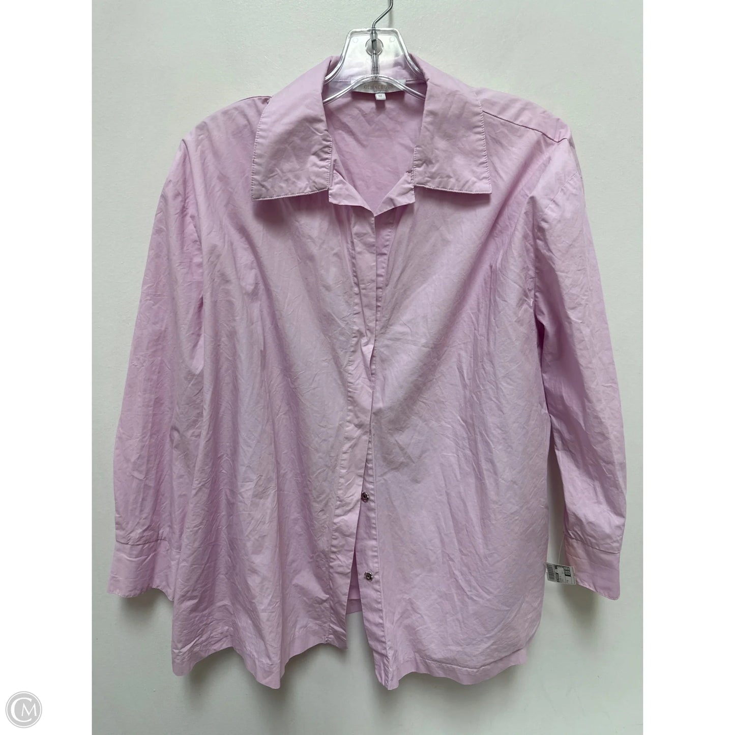 Blouse Long Sleeve By Olivaceous In Purple, Size: M