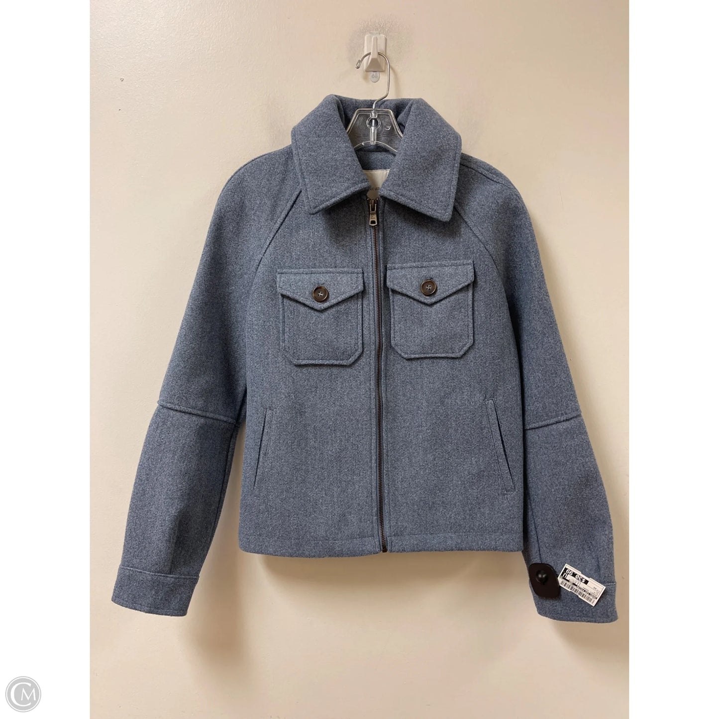 Jacket Shirt By Avec Les Filles In Blue, Size: Xs