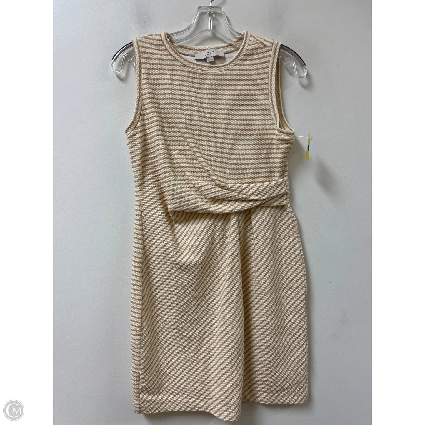 Dress Casual Short By Loft In Cream, Size: Xs