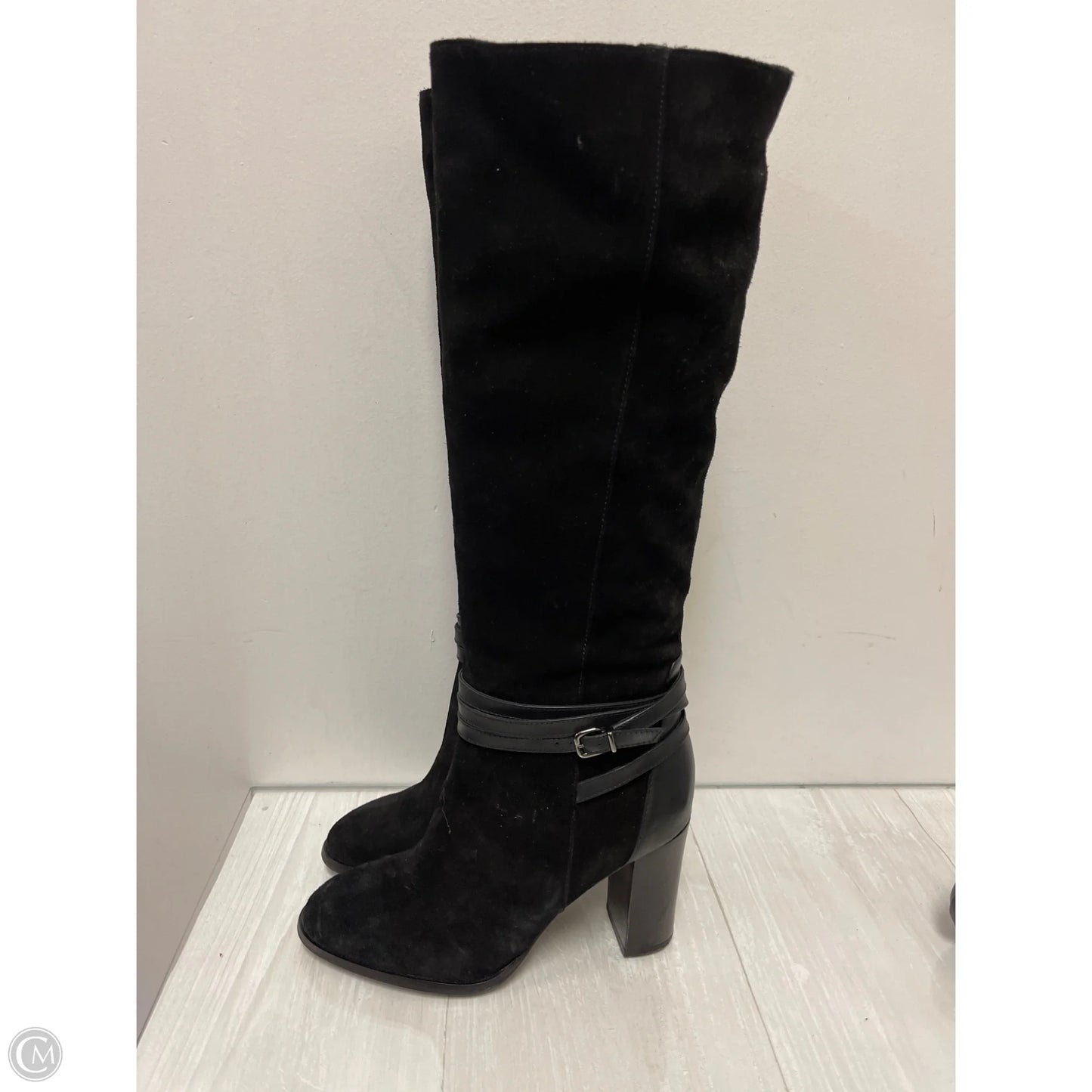 Boots Mid-calf Heels By Antonio Melani In Black, Size: 7