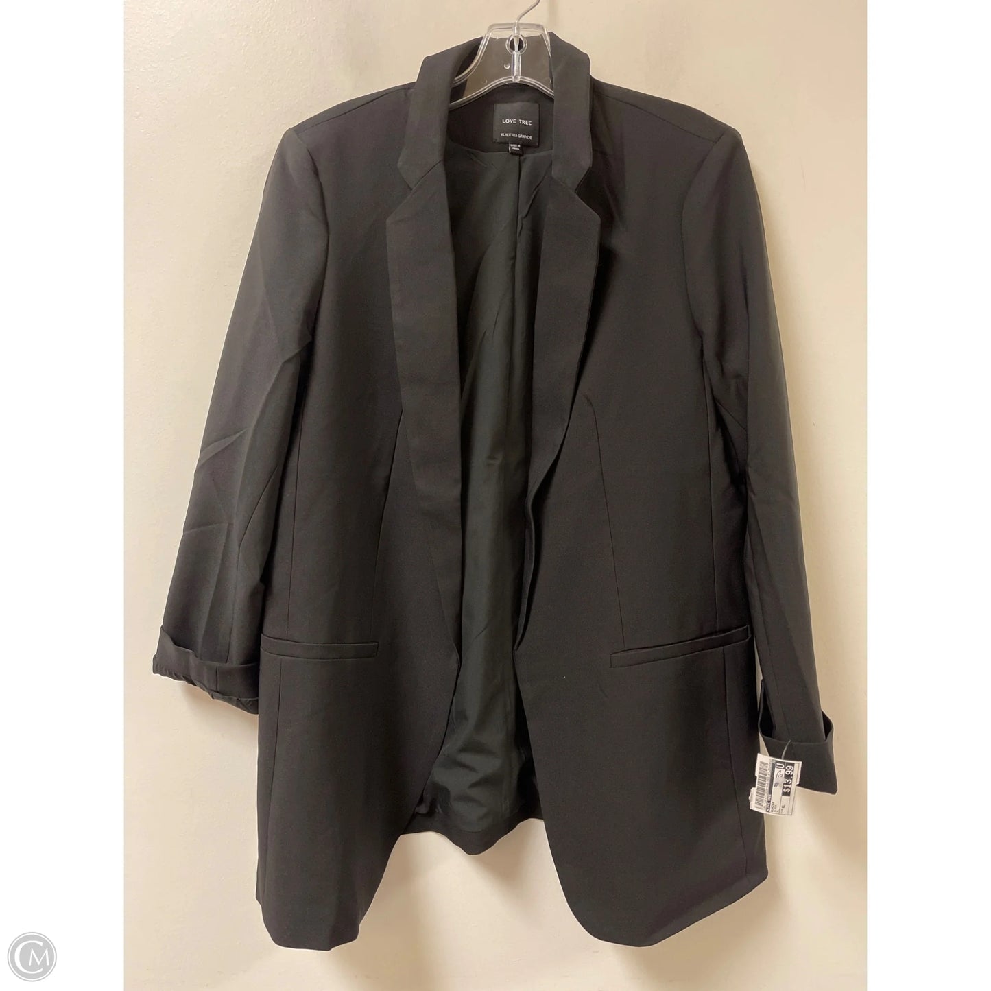 Blazer By Love Tree In Black, Size: Xl