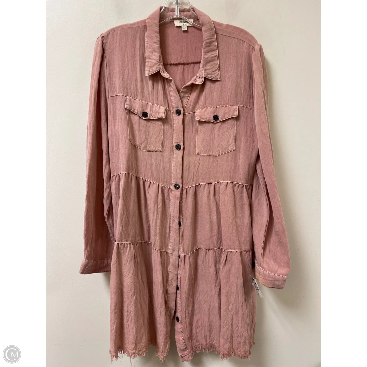 Dress Casual Short By Umgee In Pink, Size: L