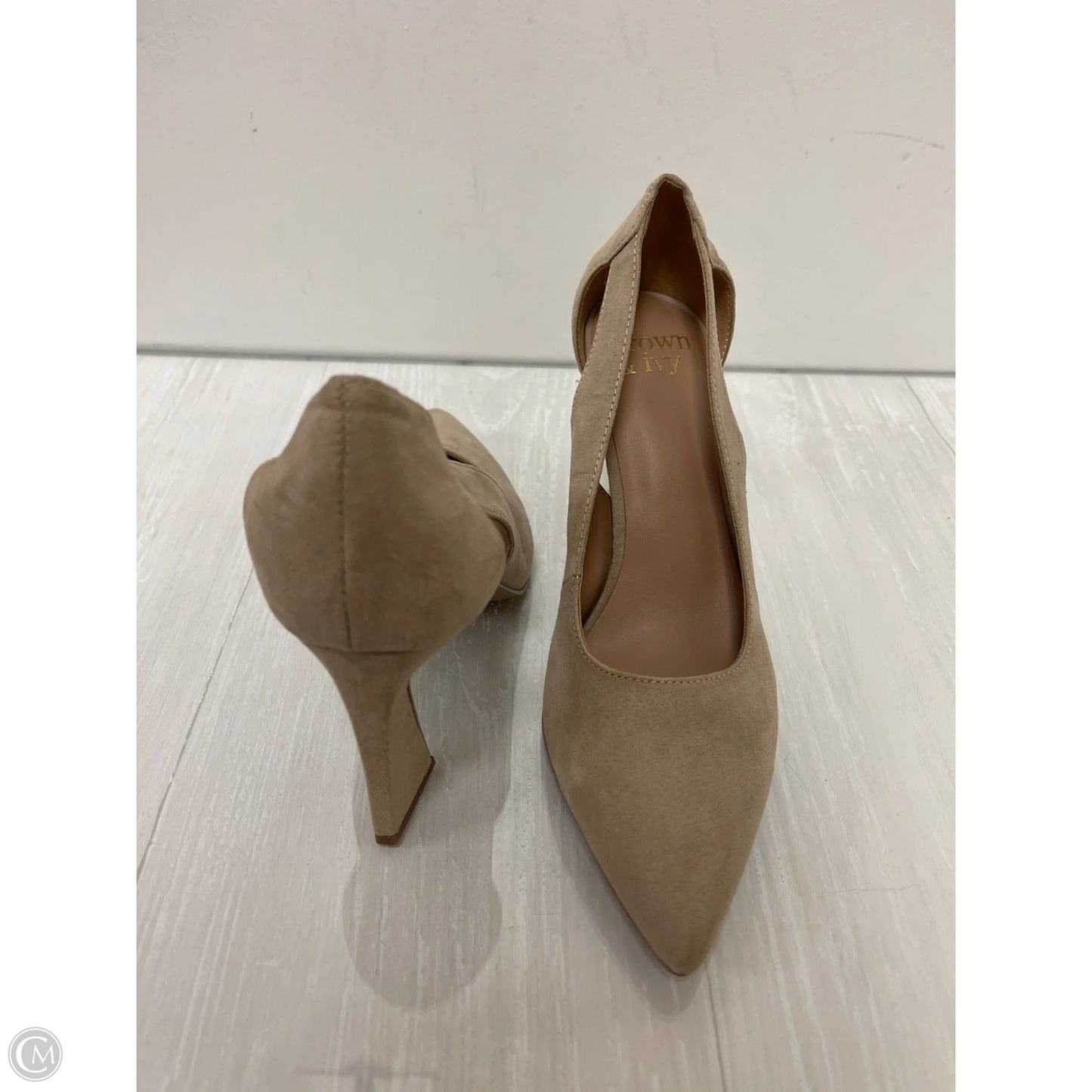 Shoes Heels Block By Crown And Ivy In Tan, Size: 8