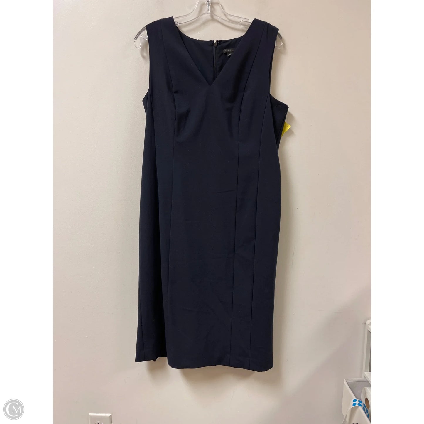 Dress Casual Maxi By Ann Taylor In Navy, Size: L