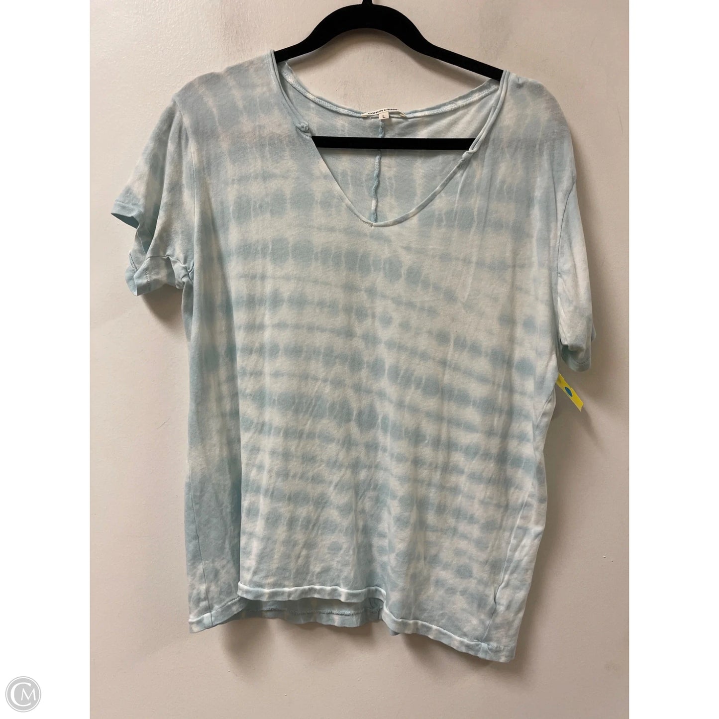Top Short Sleeve By Cotton Citizen In Blue, Size: L