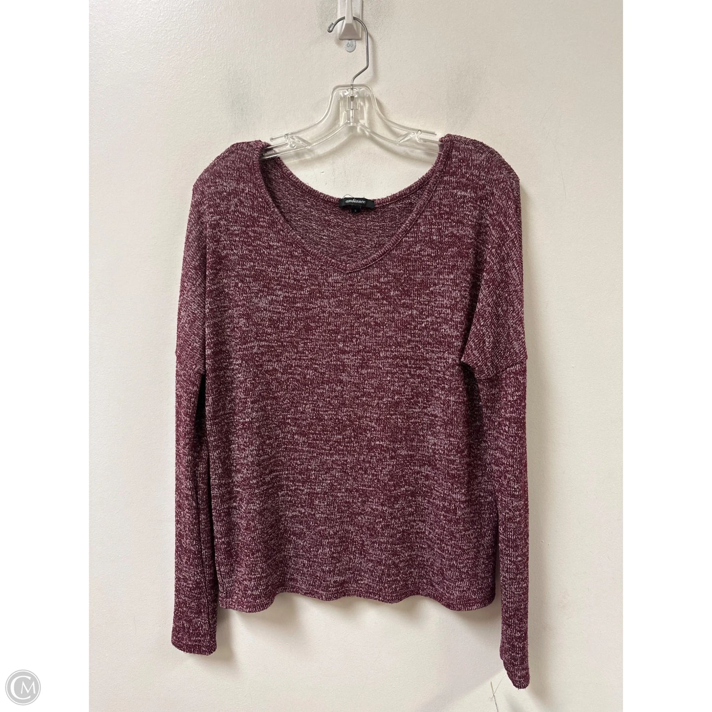 Top Long Sleeve By Ambiance Apparel In Purple, Size: S