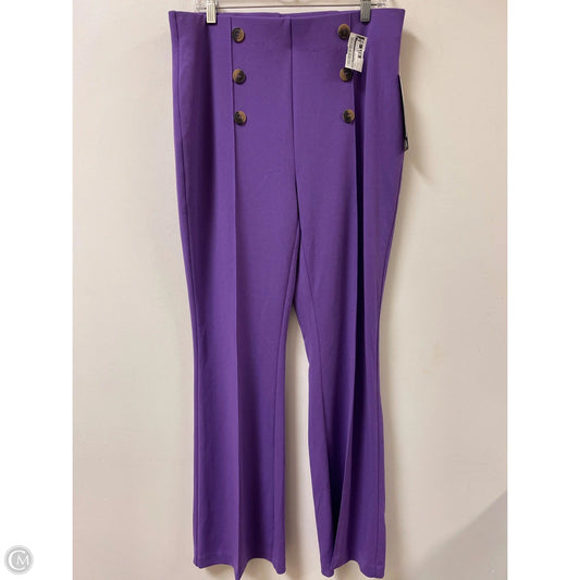 Pants Wide Leg By Nycc In Purple, Size: 14
