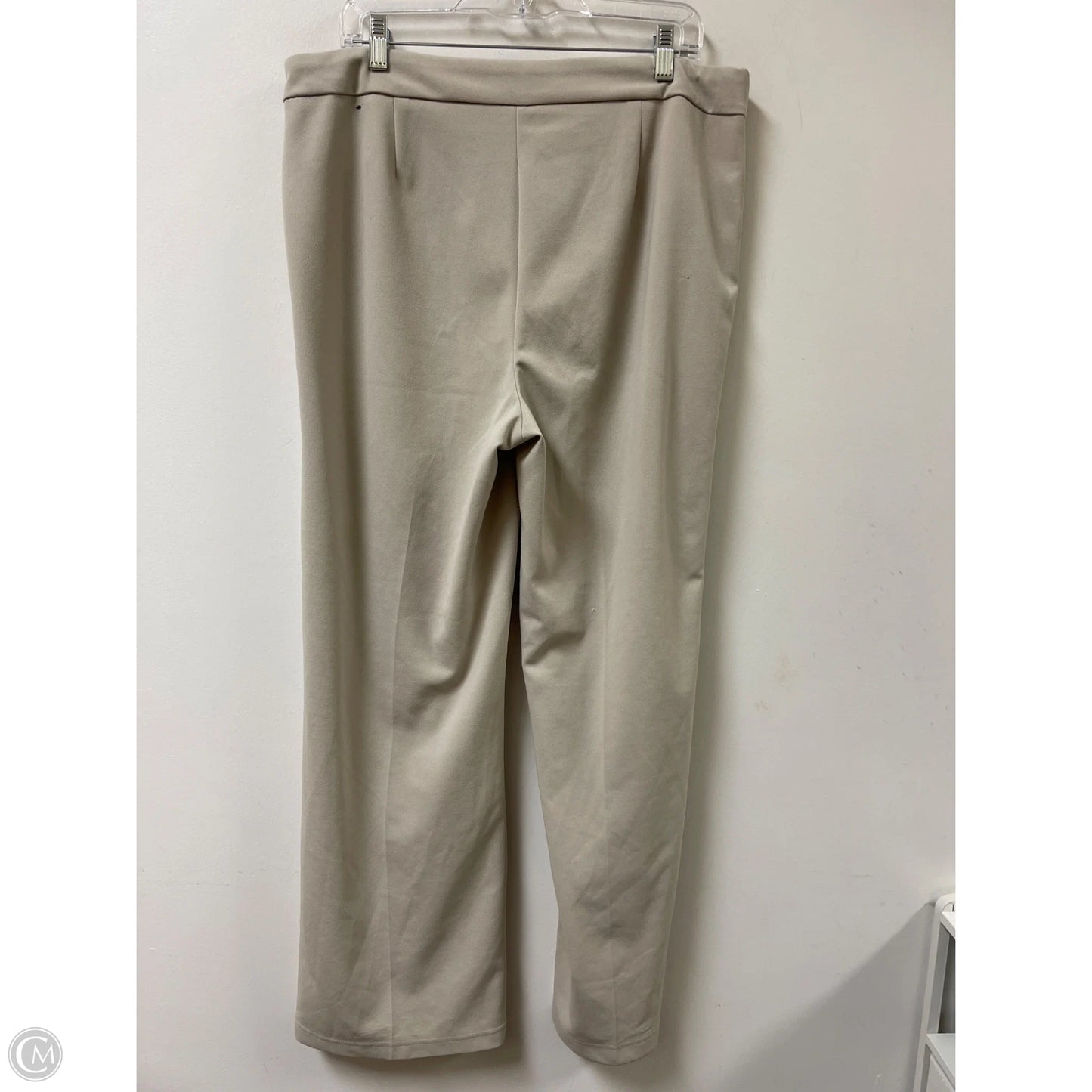 Pants Wide Leg By Soho Design Group In Tan, Size: Xl