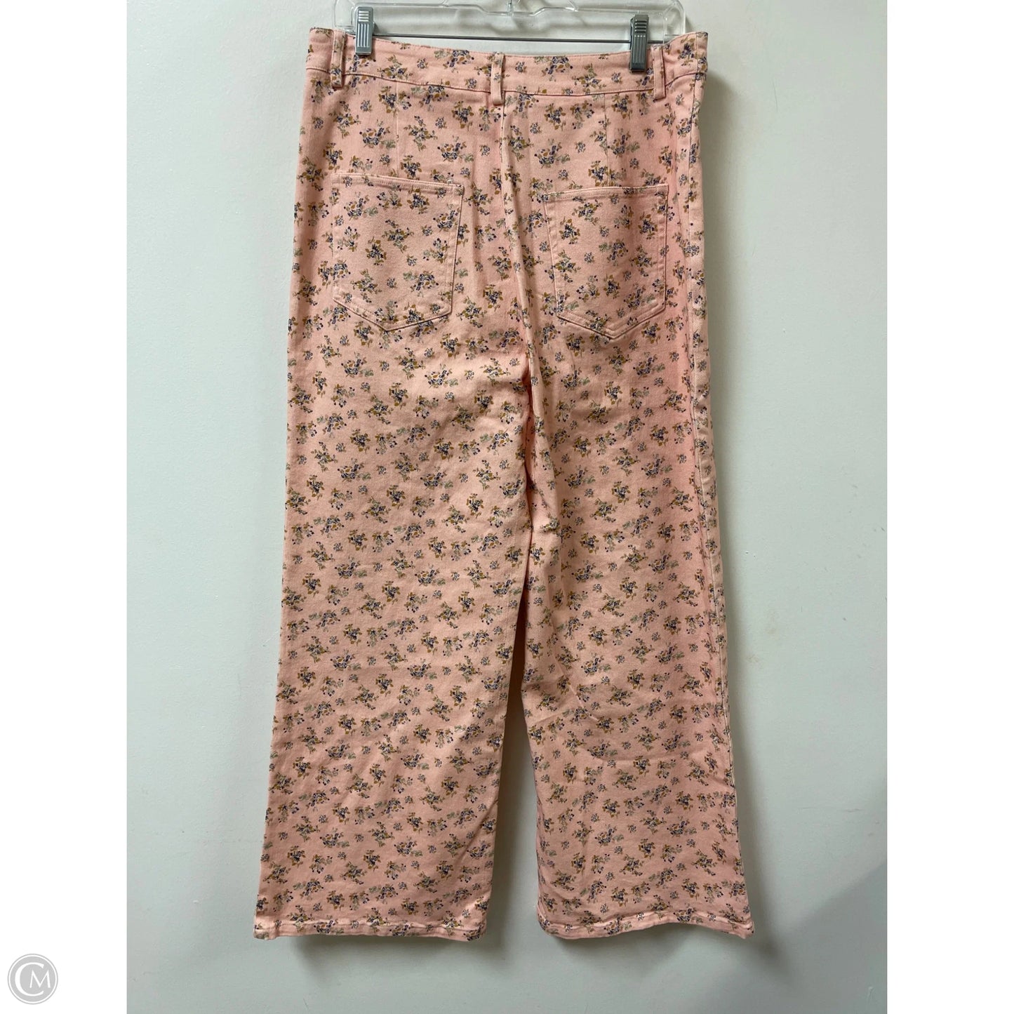 Jeans Wide Leg By Anniewear In Floral Print, Size: 12