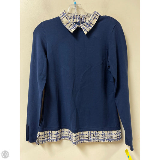 Top Long Sleeve By White House Black Market In Navy, Size: S