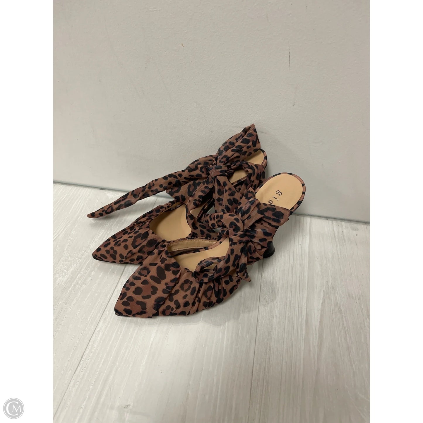 Shoes Heels Stiletto By Gianni Bini In Animal Print, Size: 8