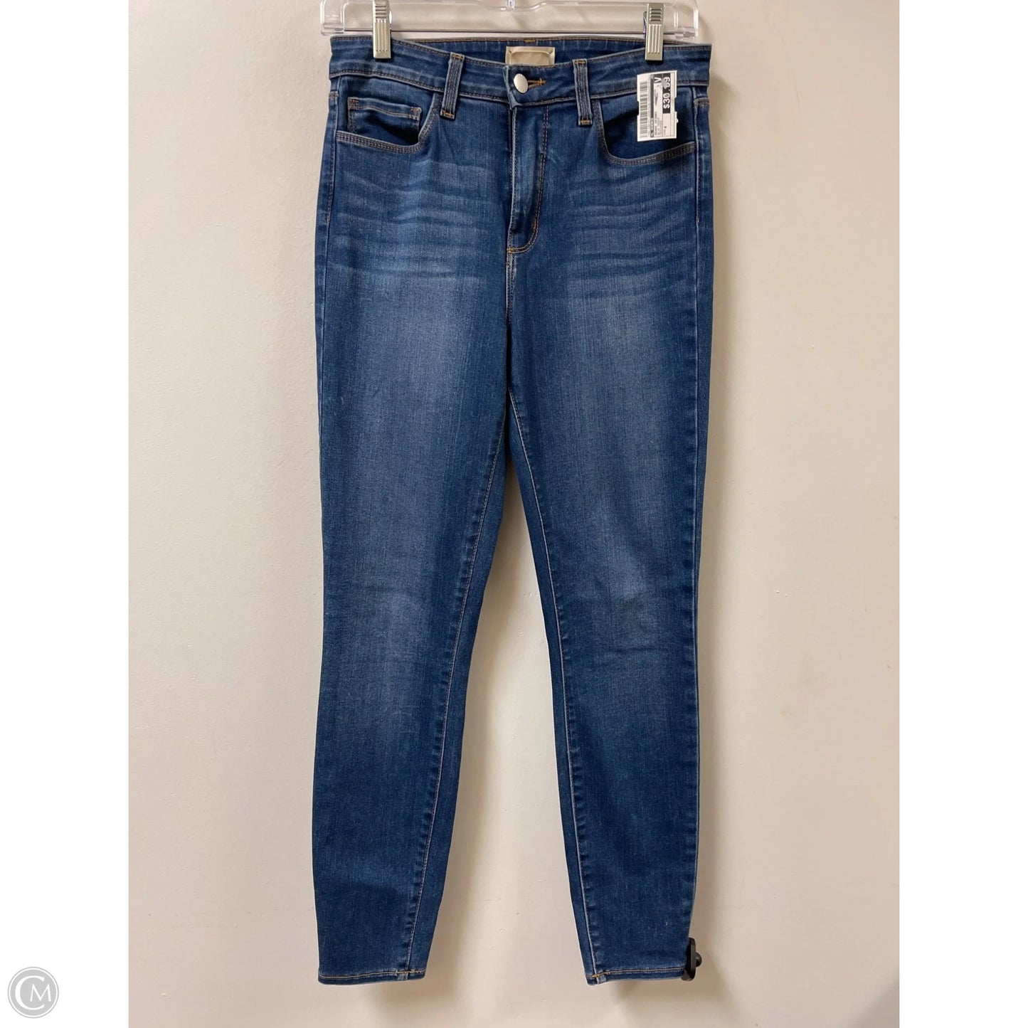 Jeans Skinny By L Agence In Blue Denim, Size: 4