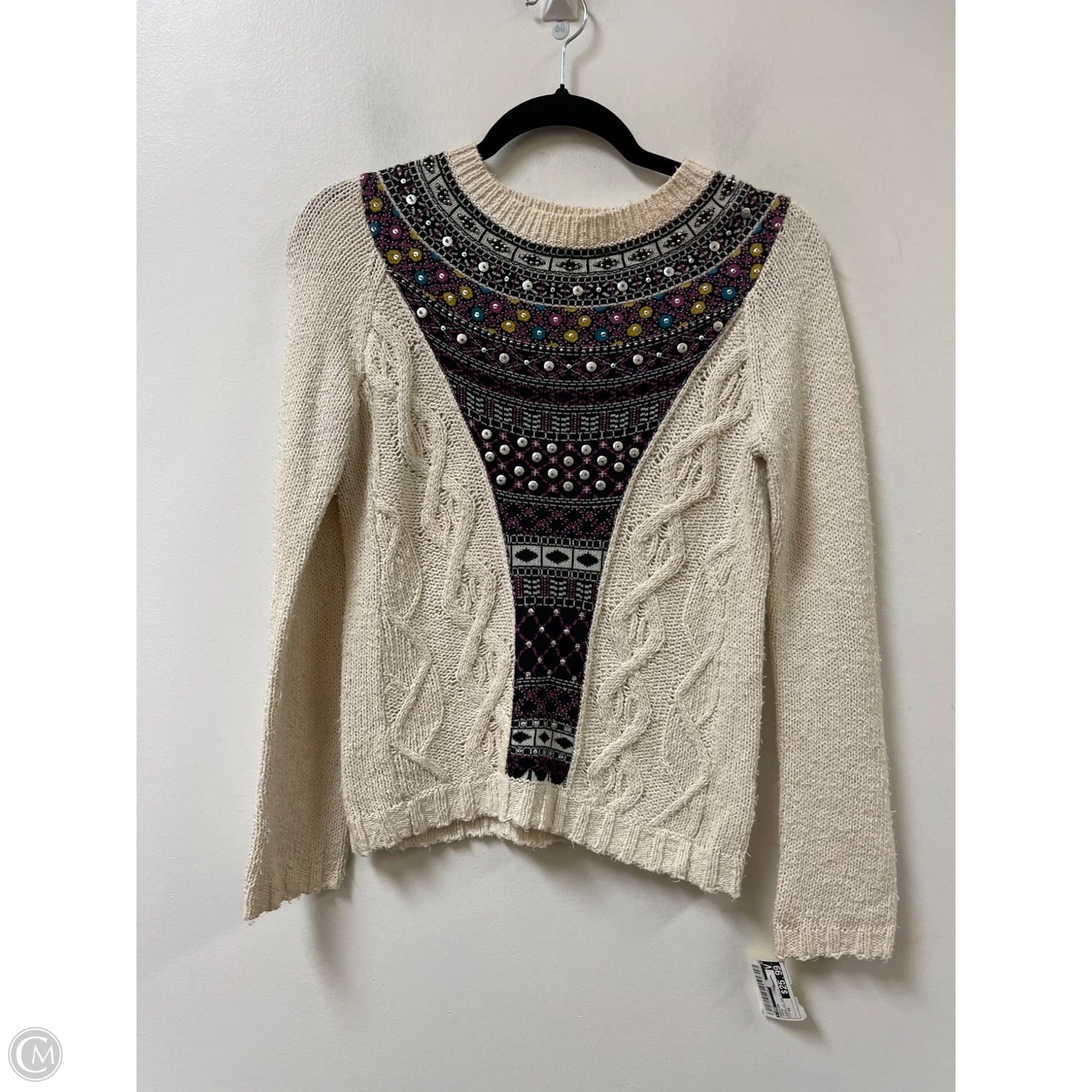 Sweater By Cma In Cream, Size: Xs