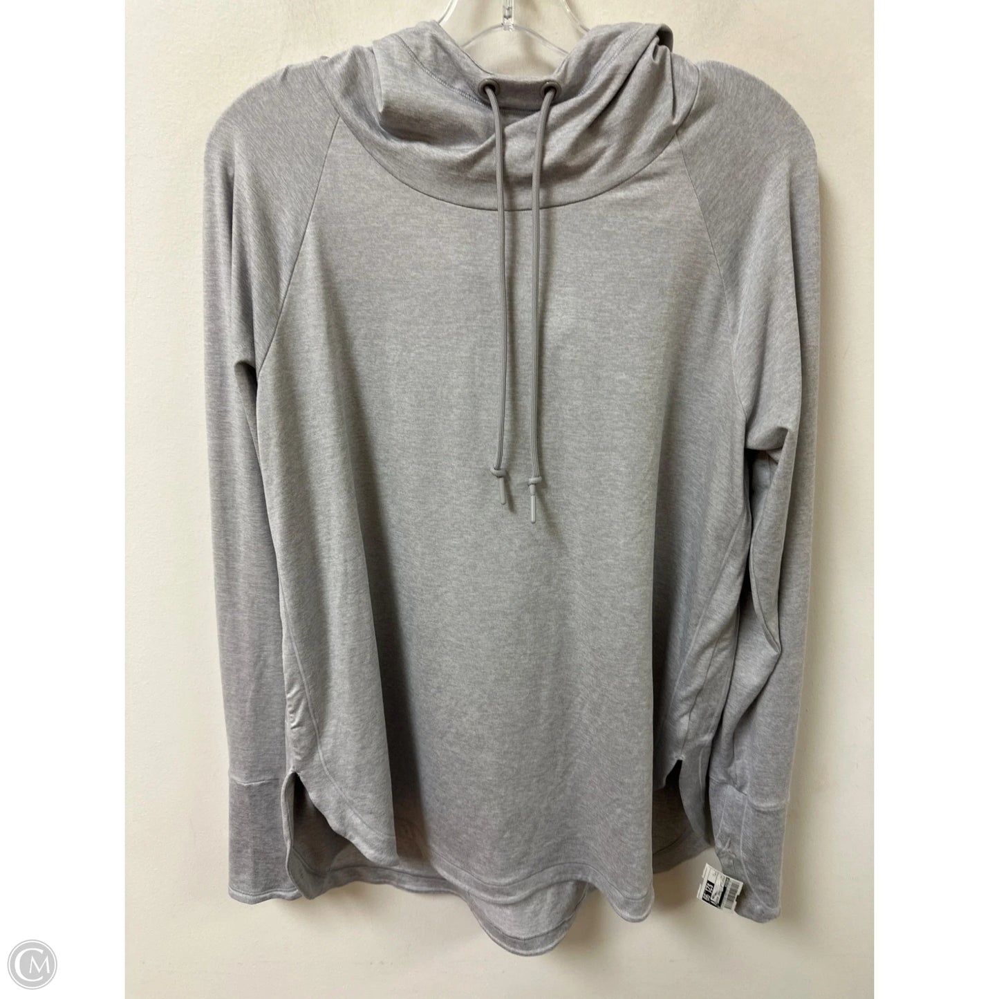 Athletic Sweatshirt Hoodie By Athleta In Grey, Size: L