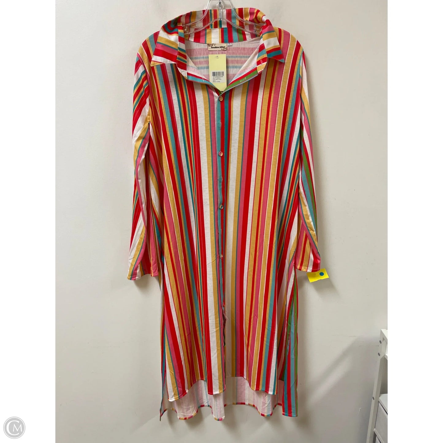 Dress Casual Midi By Southern Stitch In Nautical Print, Size: L