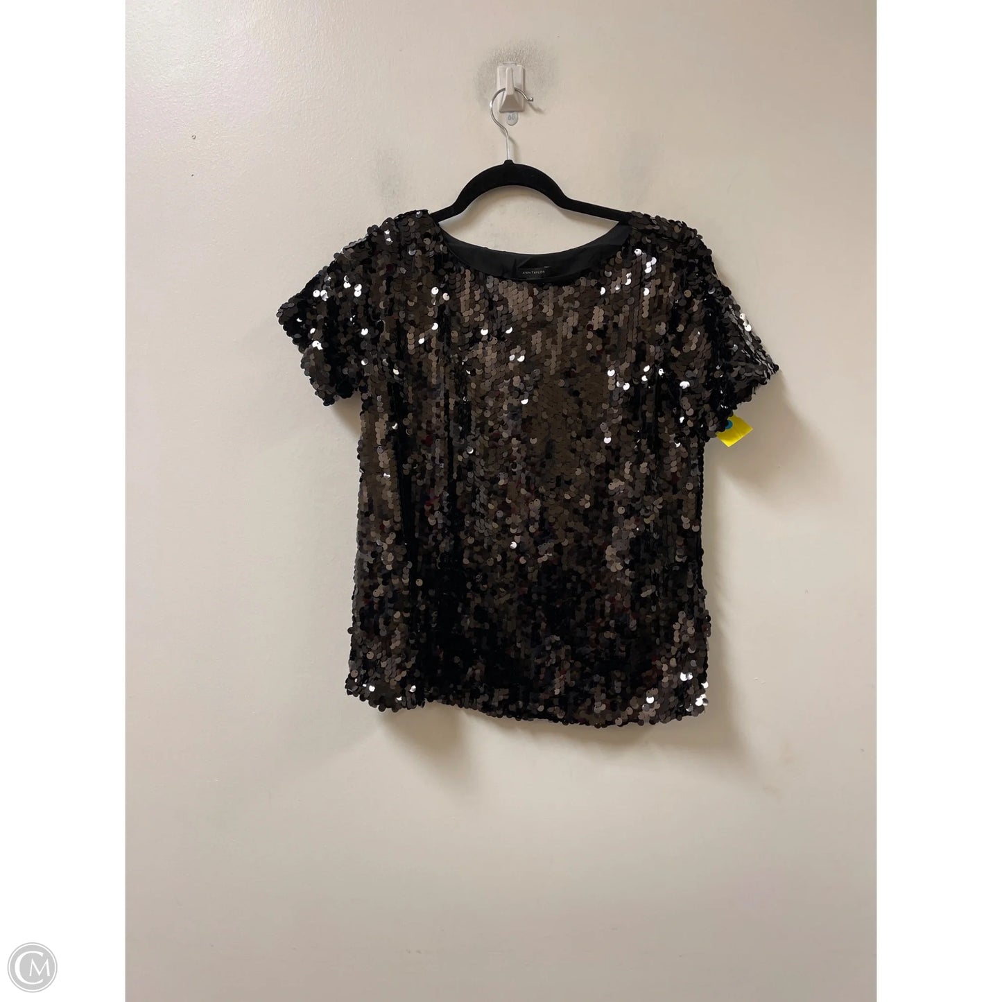 Top Short Sleeve By Ann Taylor In Black, Size: Xxs