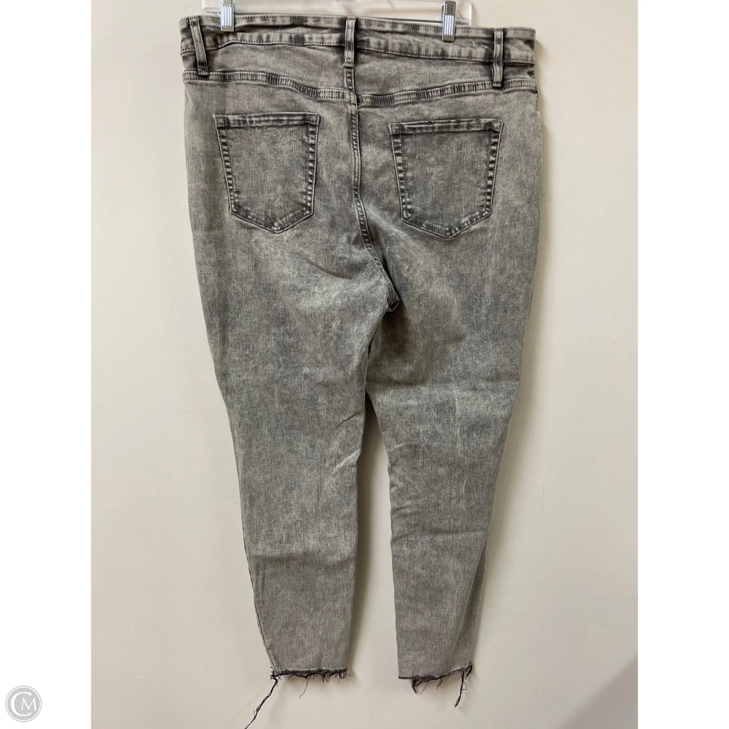 Jeans Skinny By Ava & Viv In Grey, Size: 16