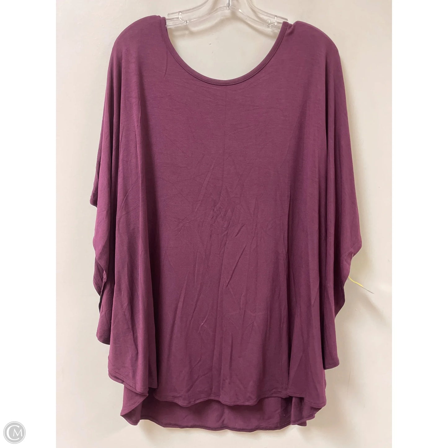 Top Short Sleeve By Anna & Ava In Purple, Size: Osfm