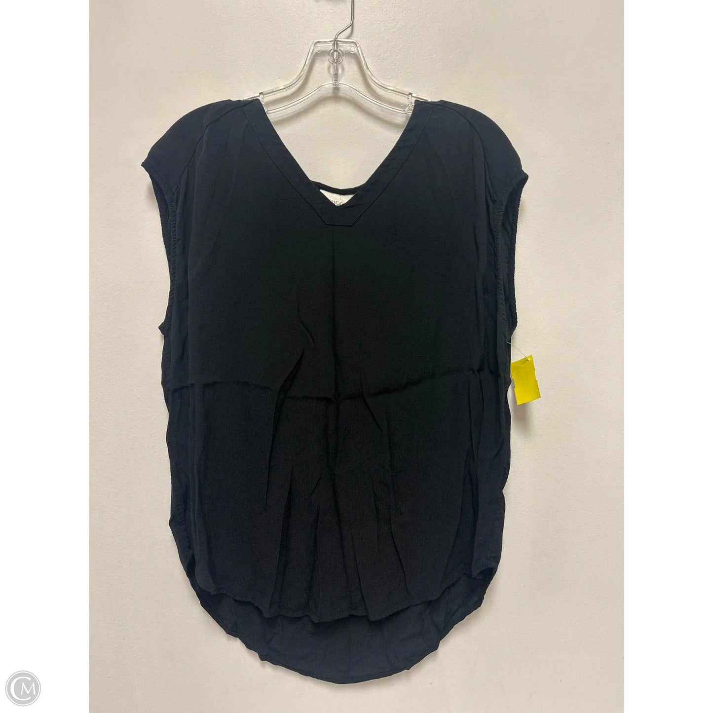 Top Sleeveless By Chicos In Black, Size: L