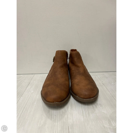 Boots Ankle Heels By Lane Bryant In Brown, Size: 11