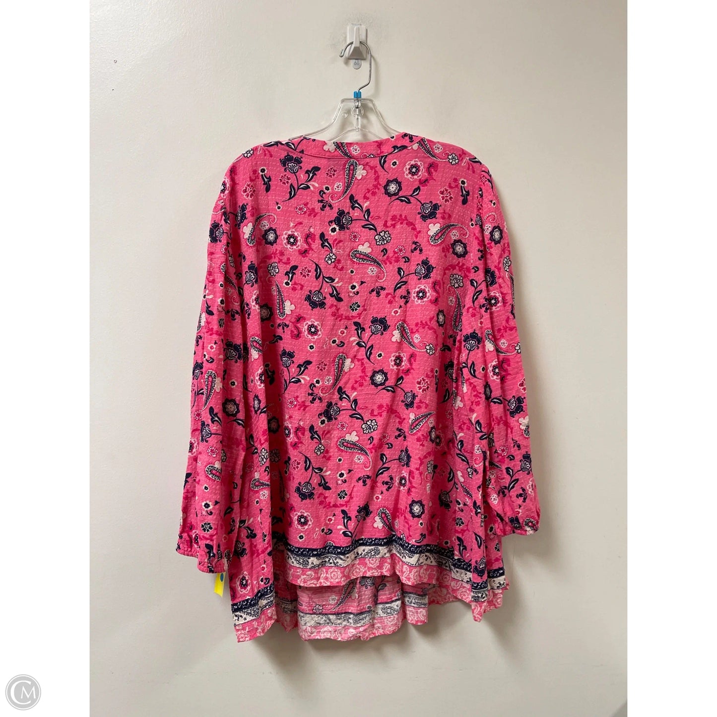 Top Long Sleeve By Lane Bryant In Pink, Size: 4x