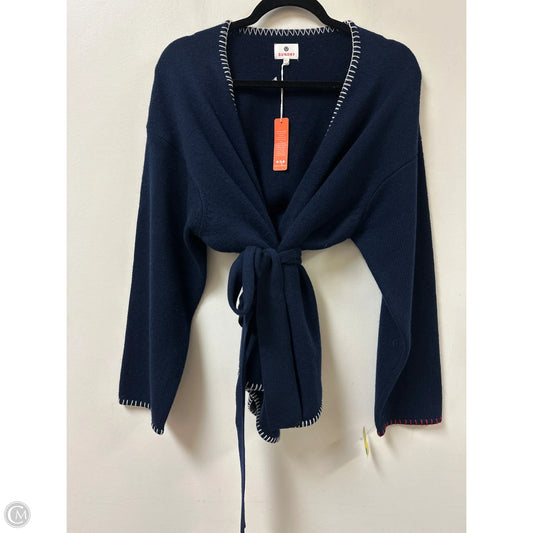 Sweater Cardigan By Sundry In Navy, Size: L