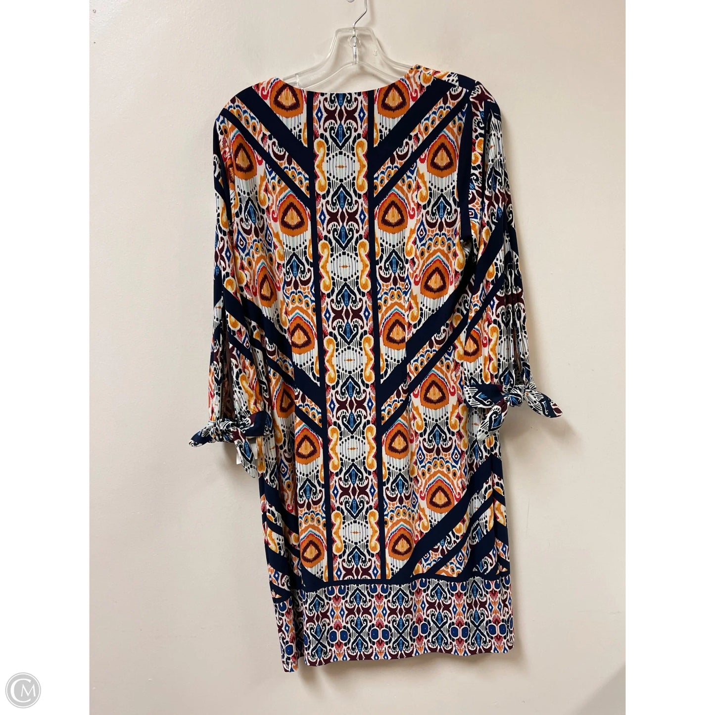 Dress Casual Midi By Chicos In Nautical Print, Size: M