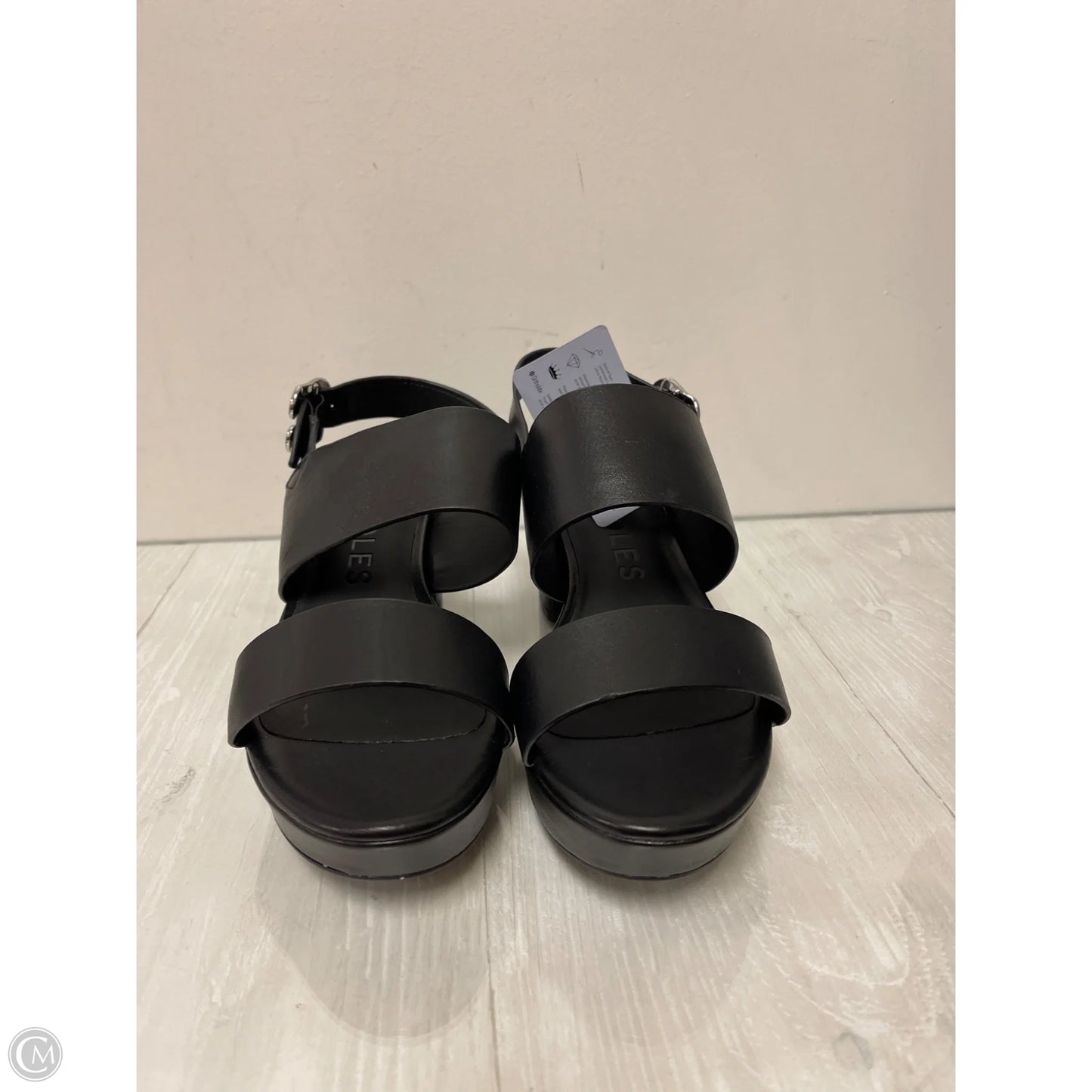 Sandals Heels Block By Aerosoles In Black, Size: 10.5