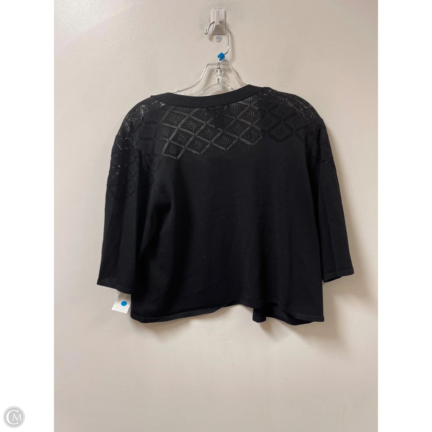 Sweater Cardigan By Chelsea And Theodore In Black, Size: Xl