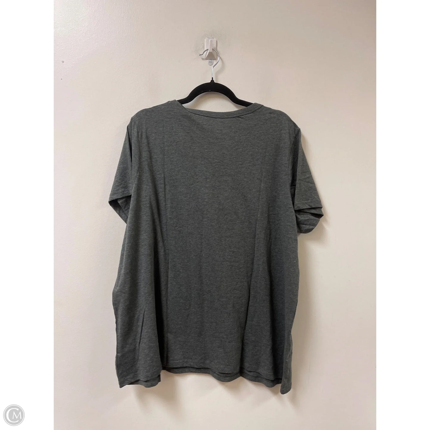 Top Short Sleeve By Dip In Grey, Size: 2x