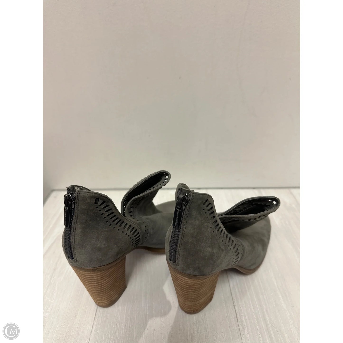 Boots Ankle Heels By Vince Camuto In Grey, Size: 9