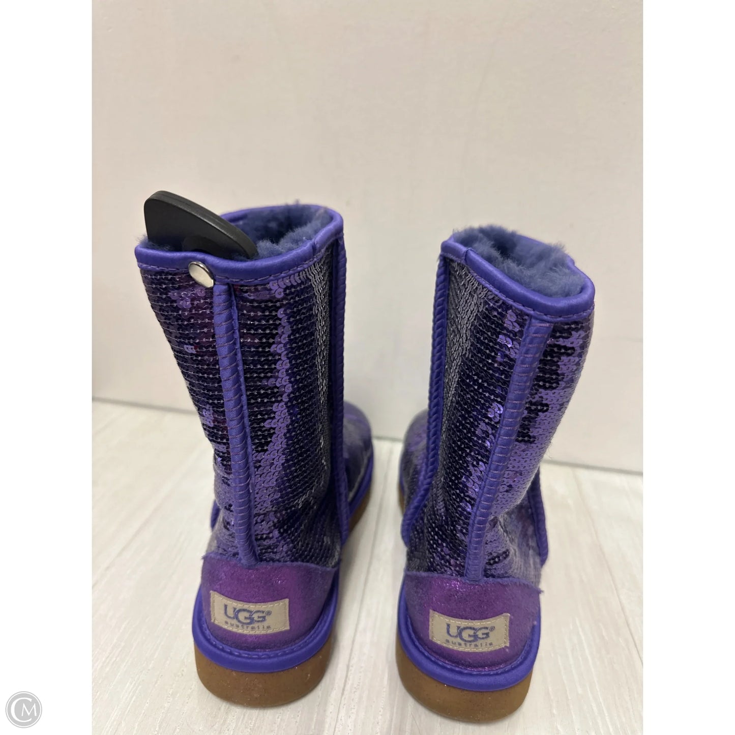 Boots Designer By Ugg In Purple, Size: 8