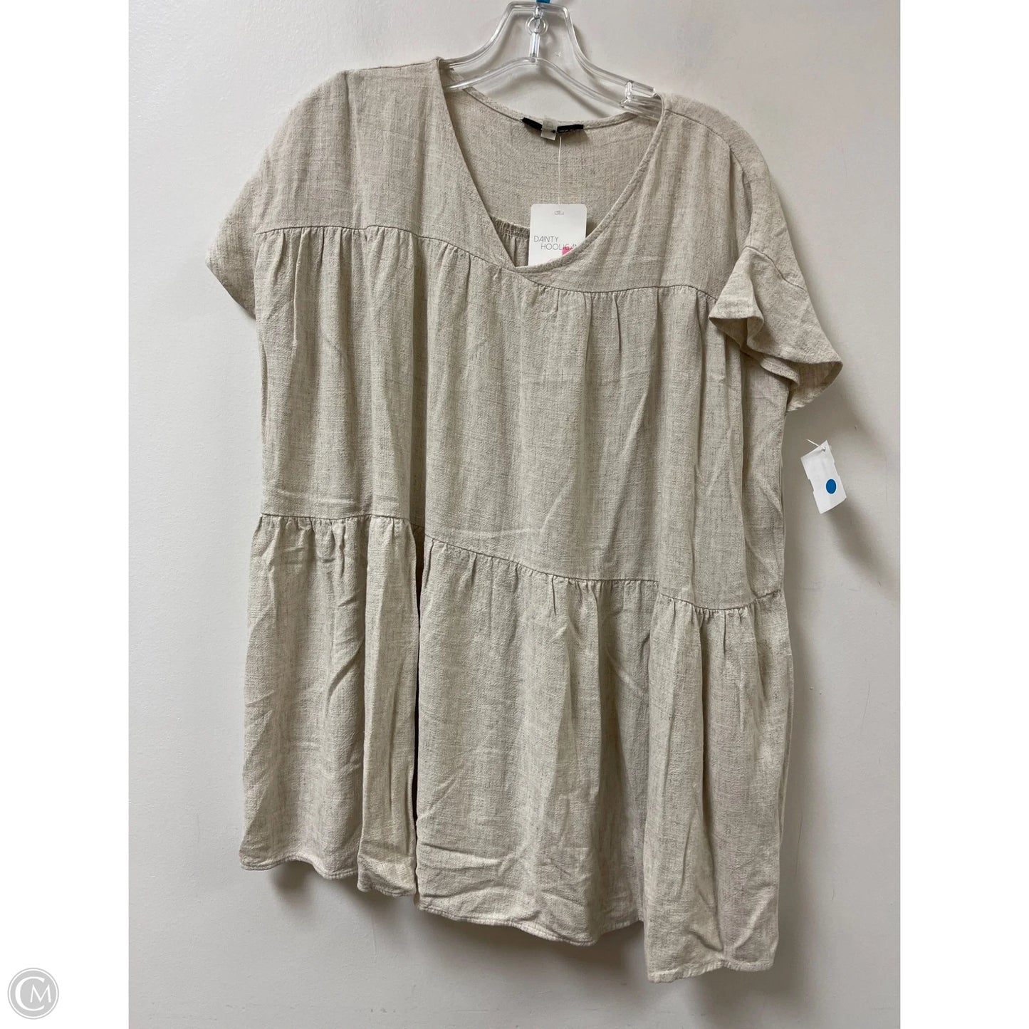 Tunic Short Sleeve By Final Touch In Cream, Size: S