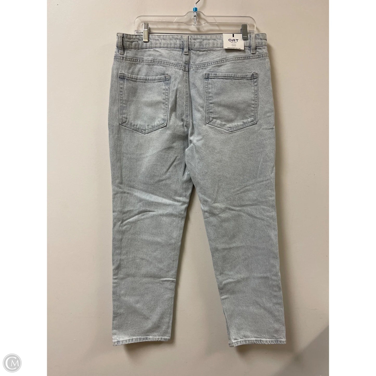 Jeans Boyfriend By Oat In Blue Denim, Size: 12