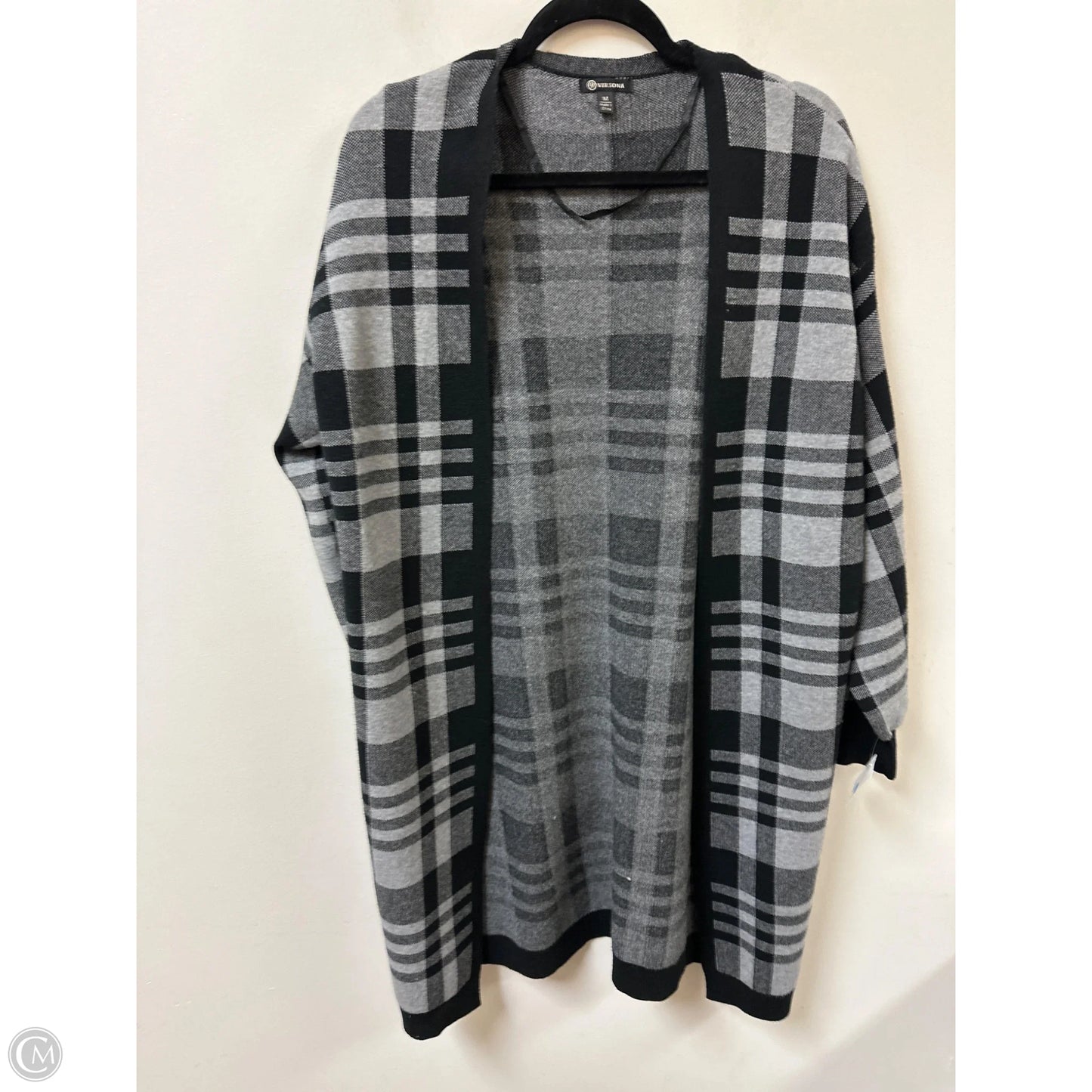 Sweater Cardigan By Versona In Black, Size: M