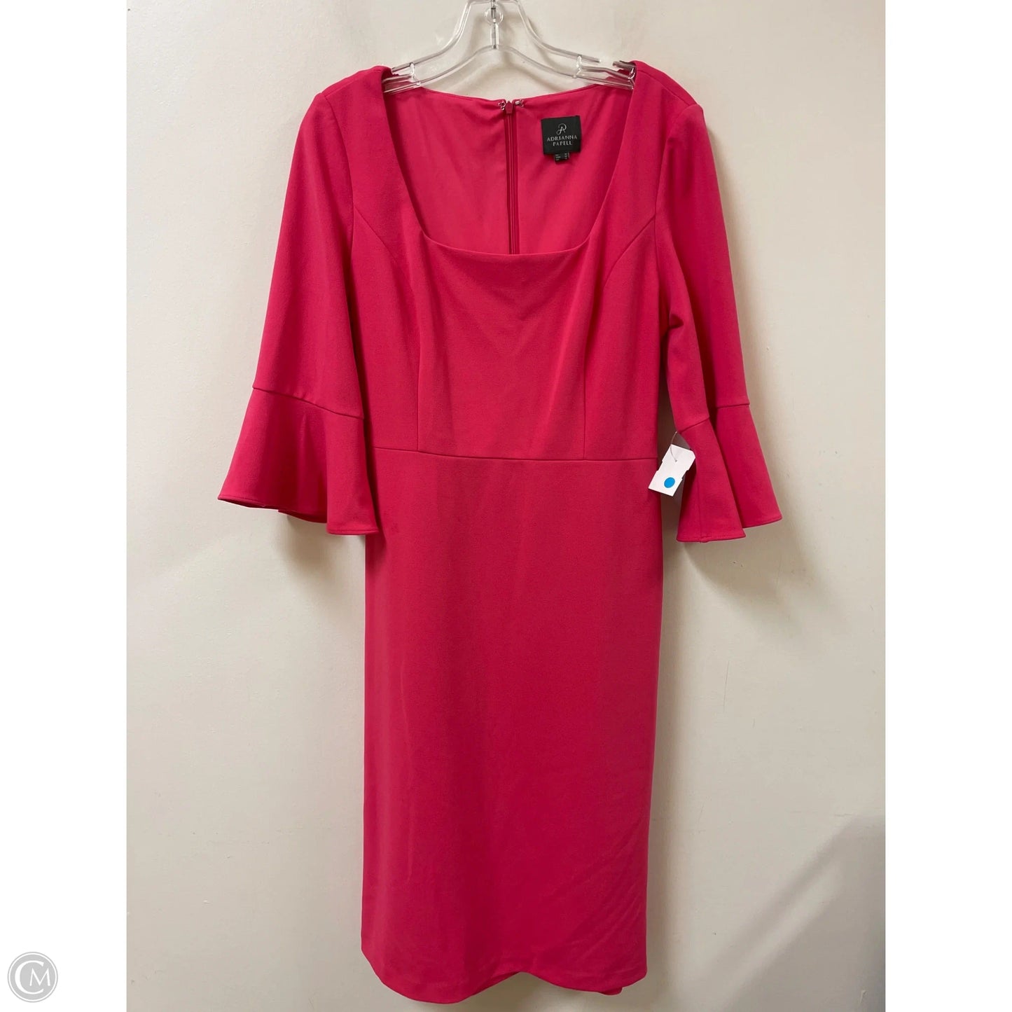 Dress Casual Midi By Adrianna Papell In Pink, Size: L
