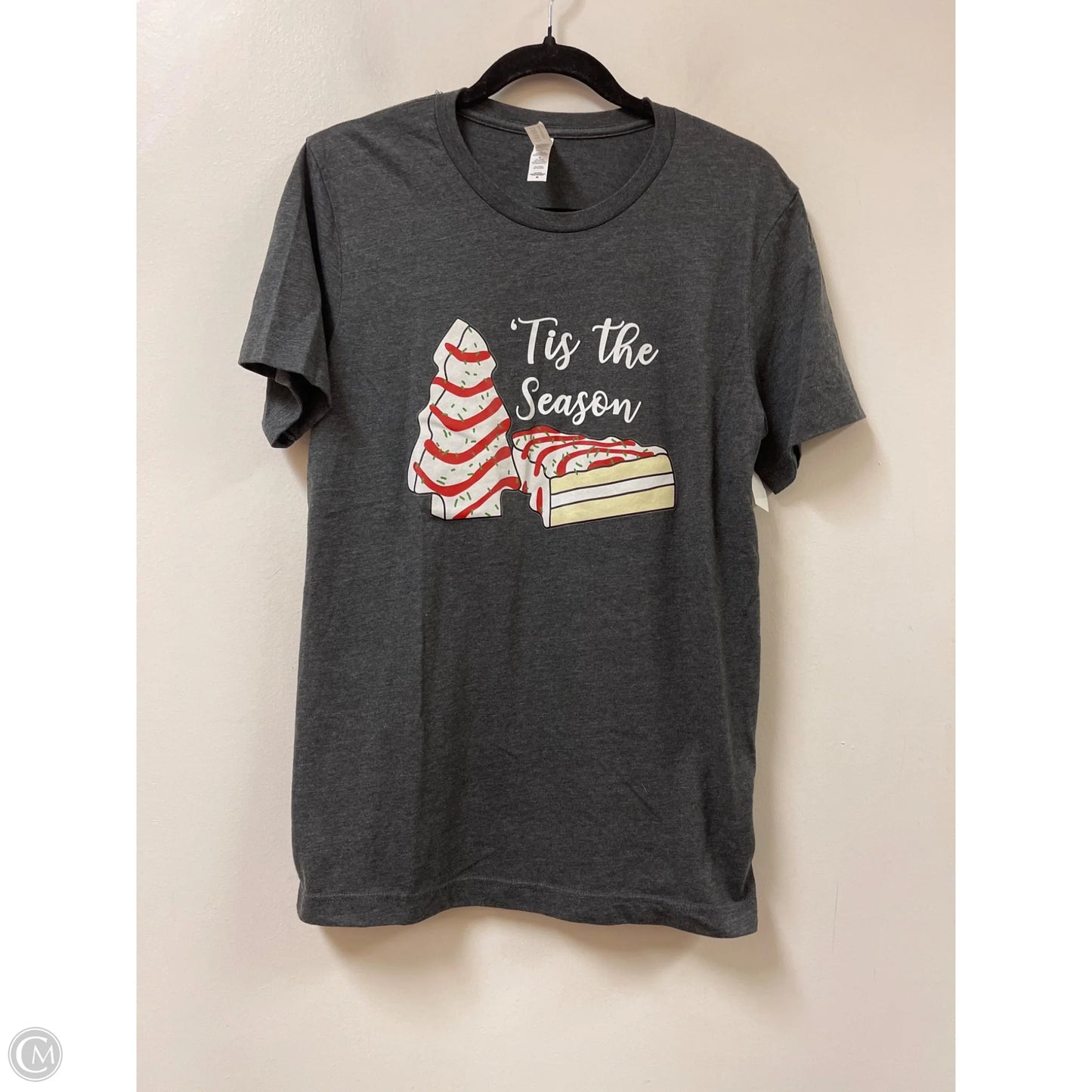 Top Short Sleeve By Canvasback In Grey, Size: M