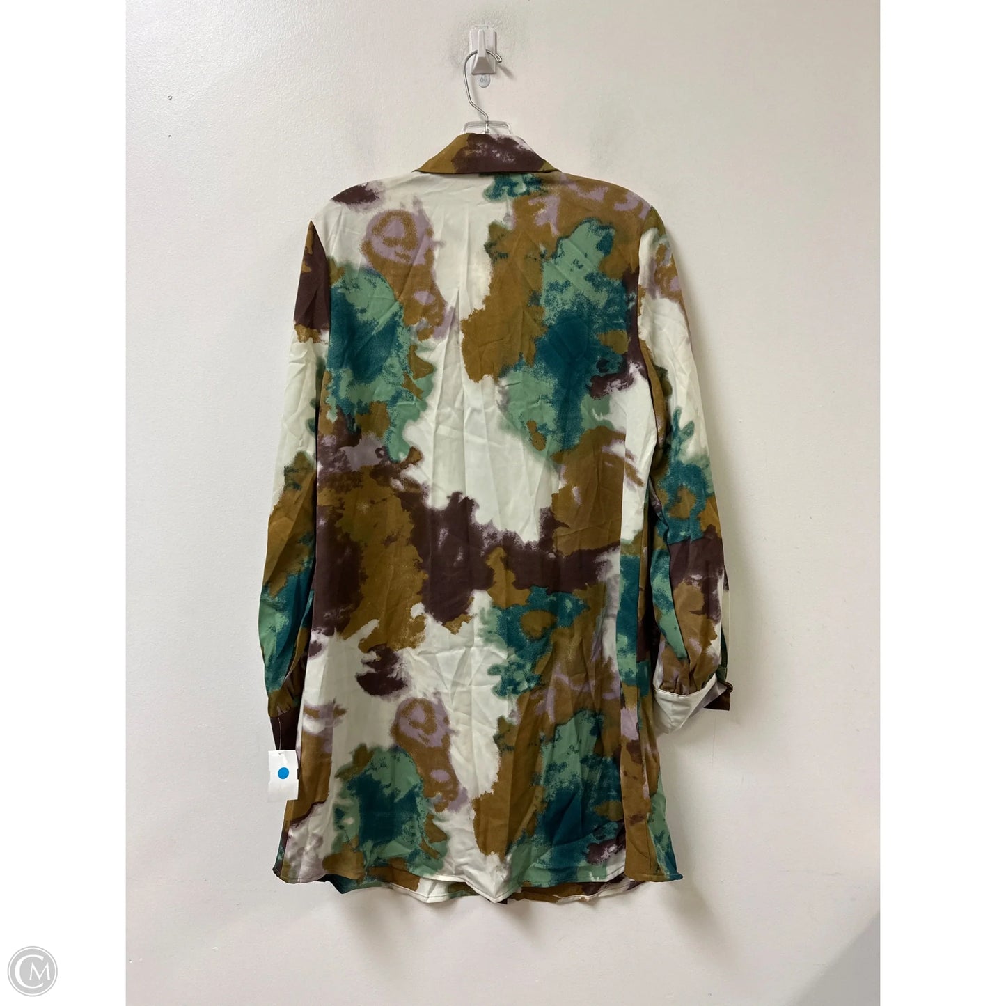 Tunic Long Sleeve By Clothes Mentor In Multi-colored, Size: Xl