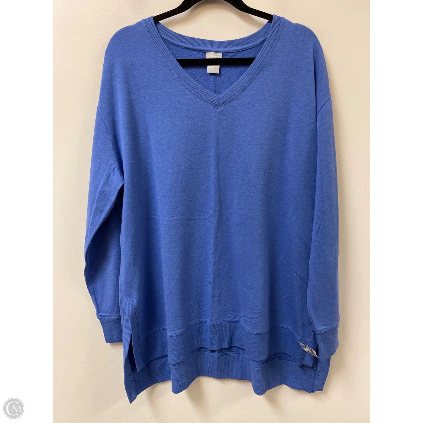 Sweater By Chicos In Blue, Size: Xl
