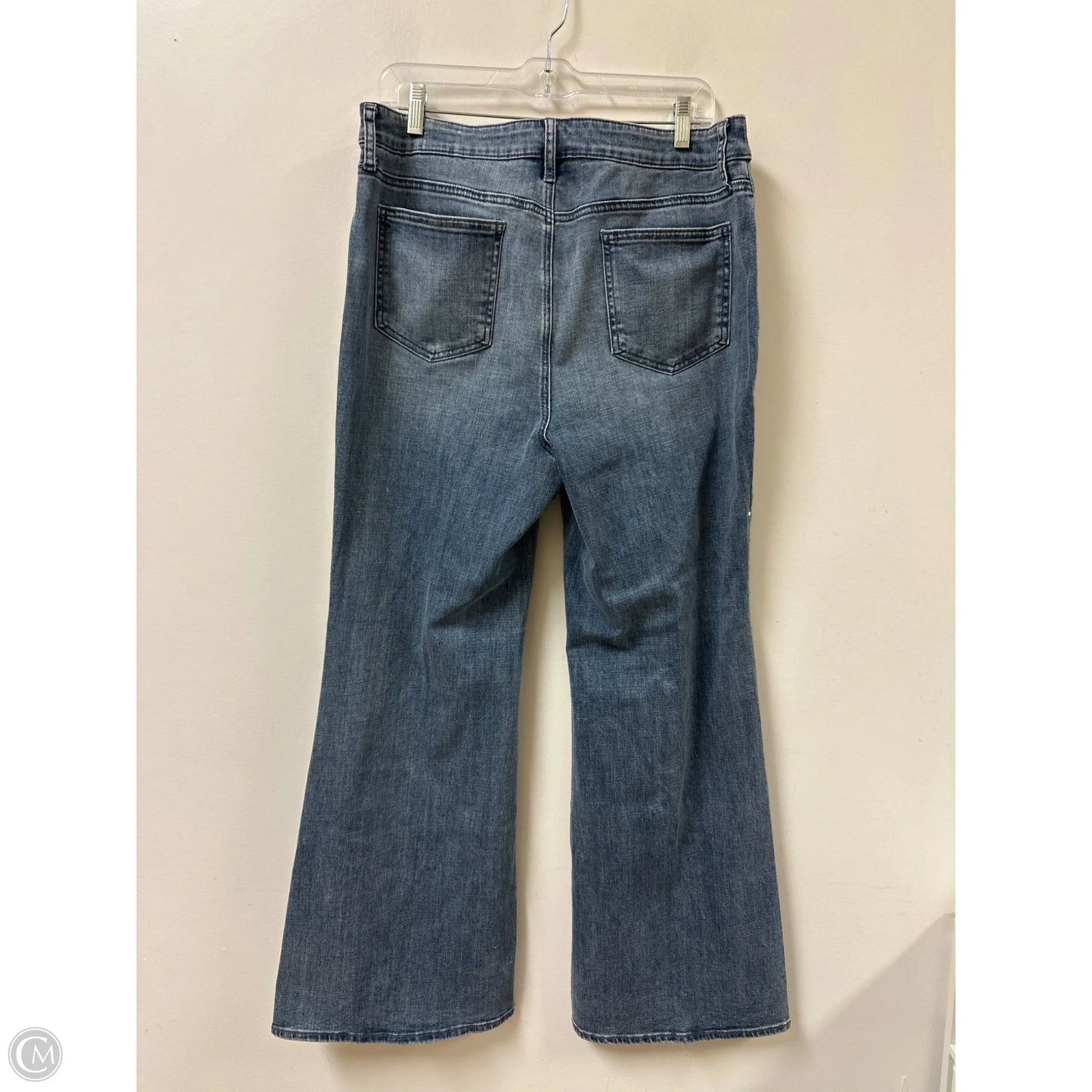 Jeans Straight By Chicos In Blue Denim, Size: 14