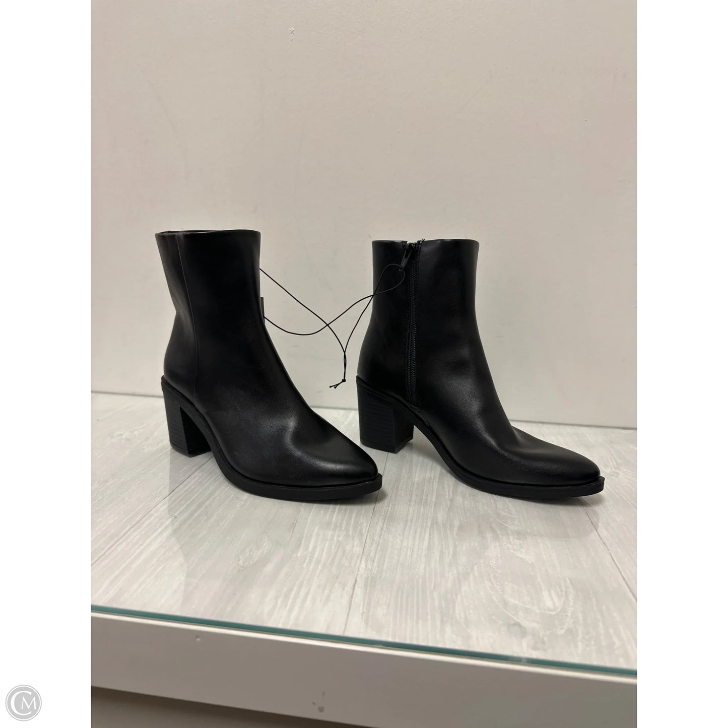 Boots Ankle Heels By Universal Thread In Black, Size: 7