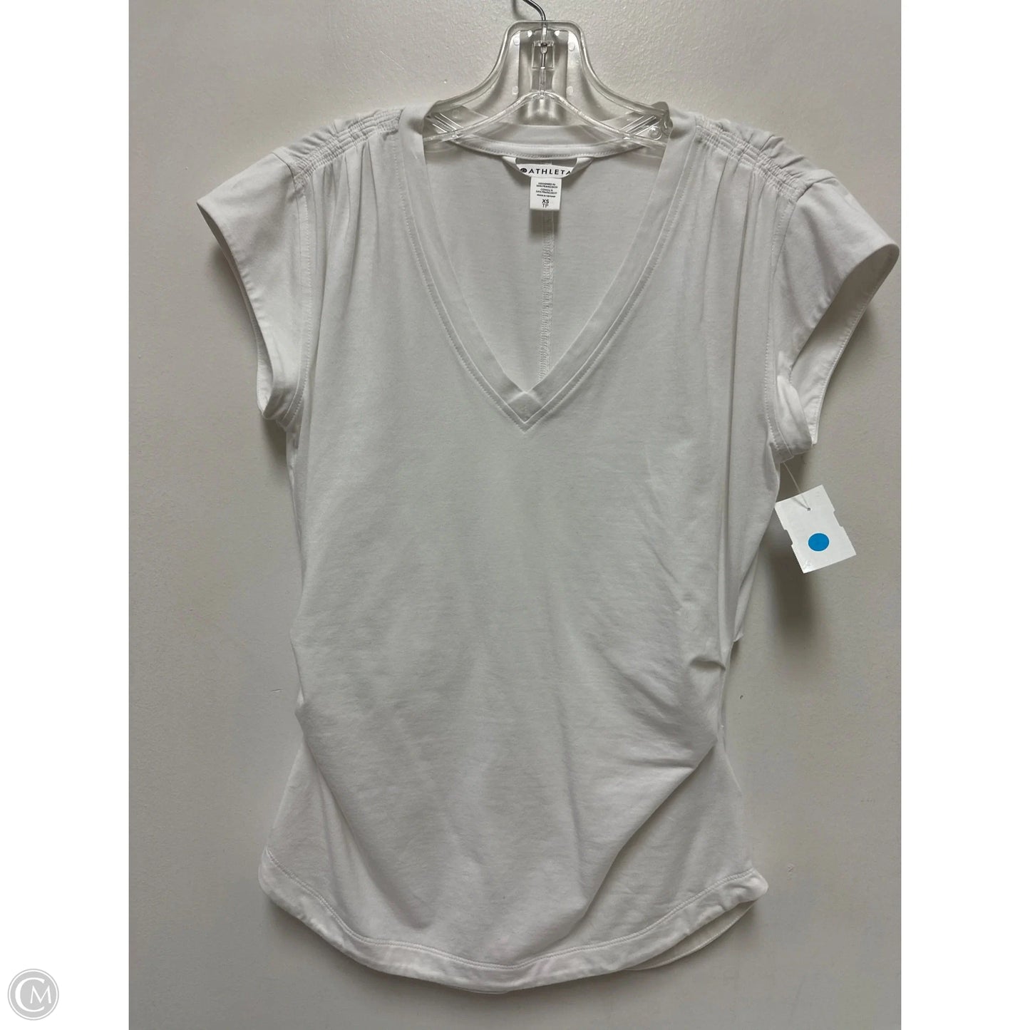 Athletic Top Short Sleeve By Athleta In White, Size: Xs