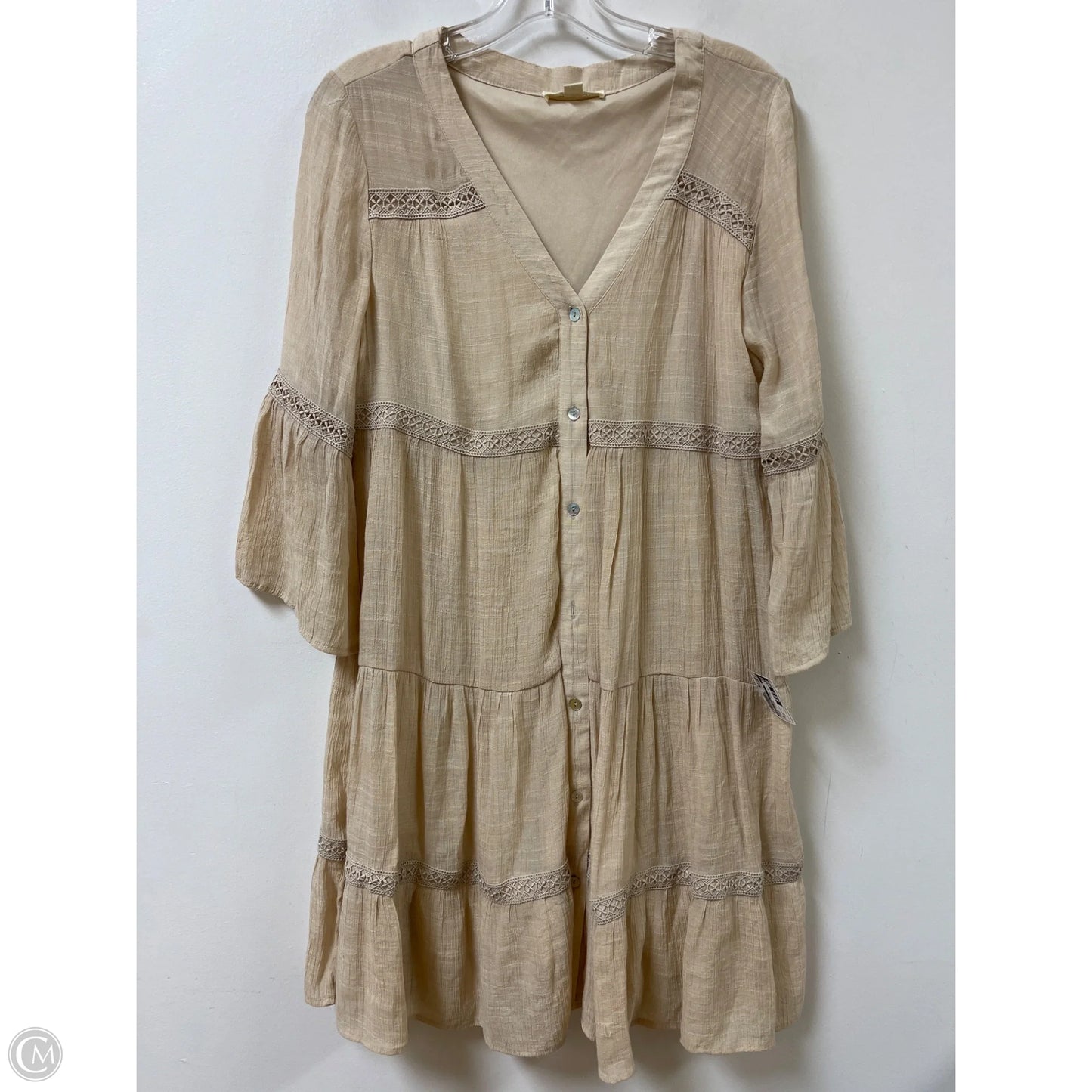 Dress Casual Midi By Indigo Rose In Cream, Size: M