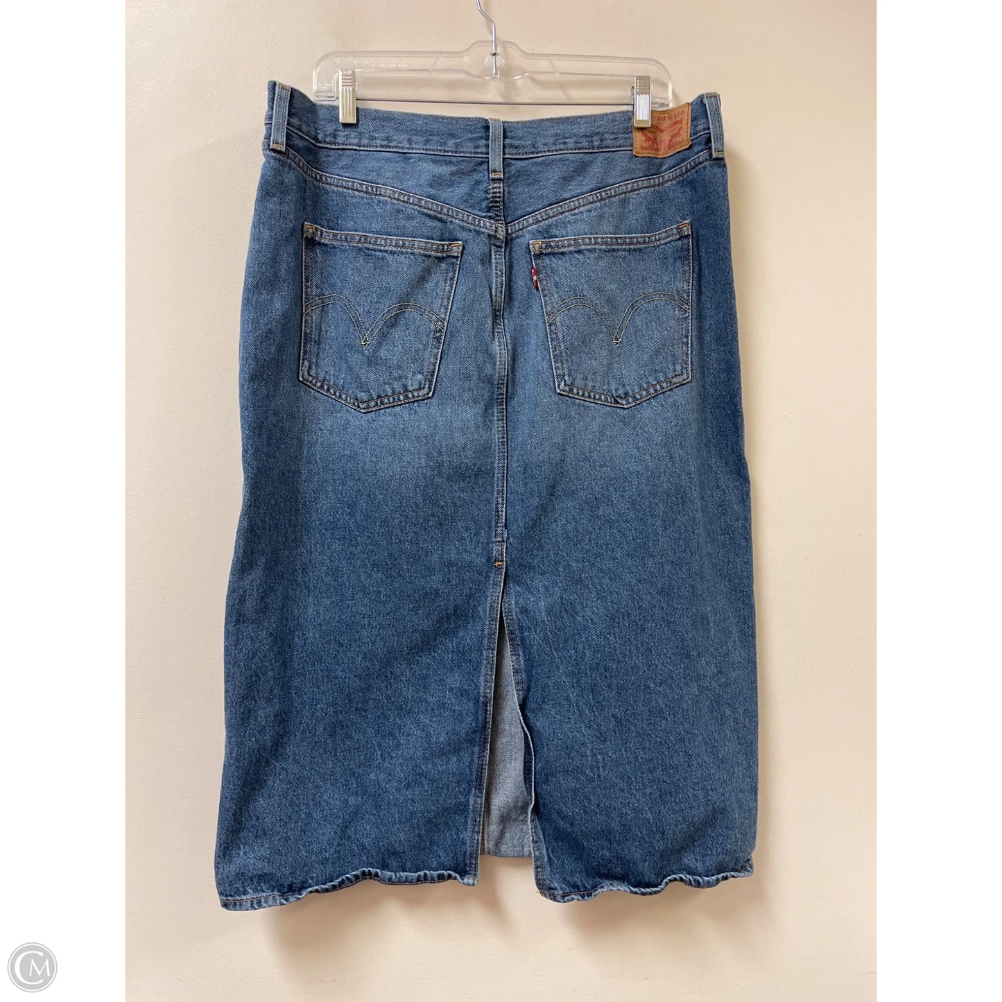 Skirt Maxi By Levis In Blue Denim, Size: 16